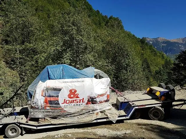 Sondertransport im Gebirge